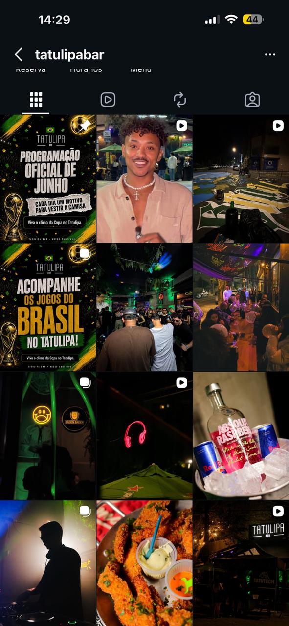 Perfil Instagram tatulipabar